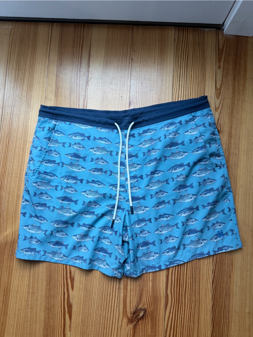 Heybo fish print swim trunks
